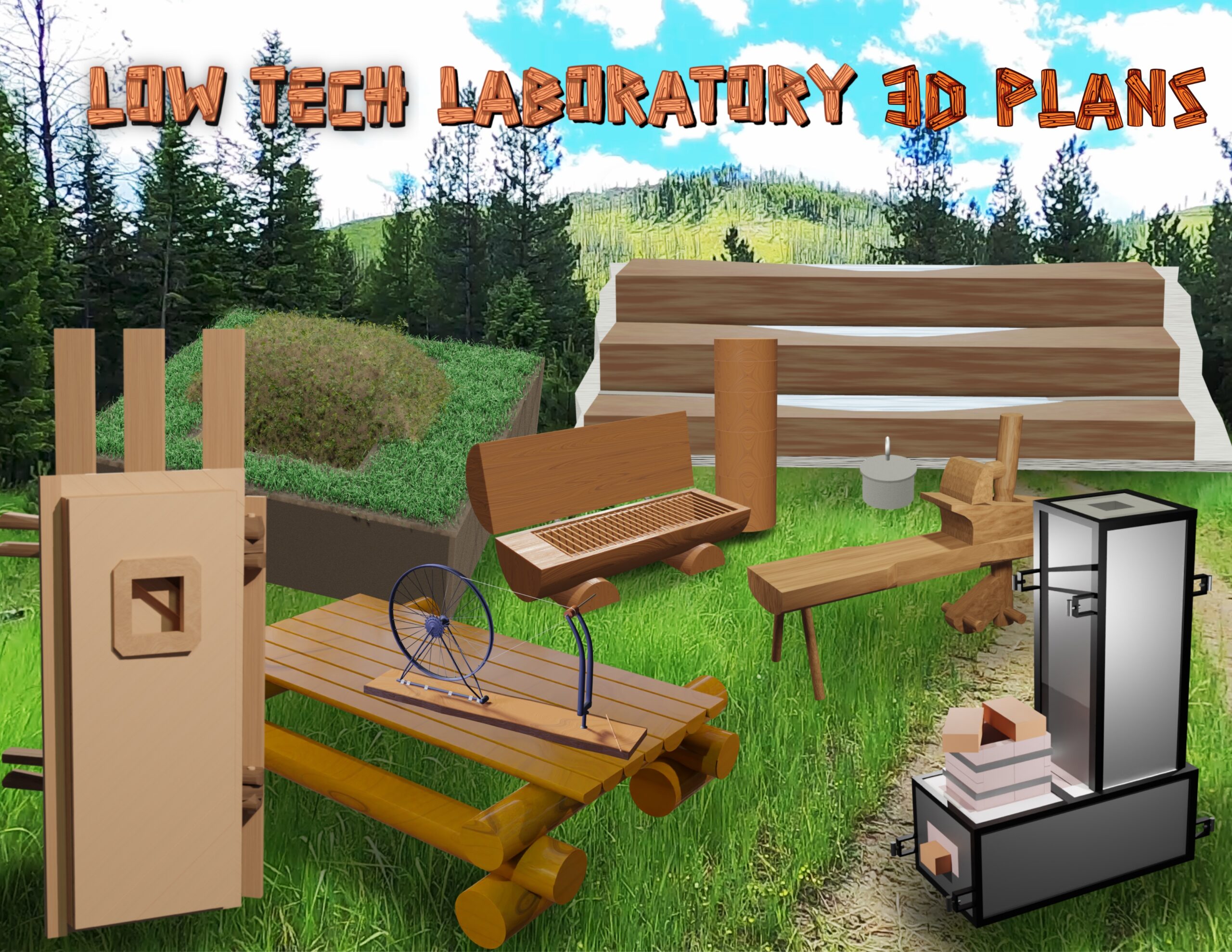 Low-tech-laboratory-3D-plans-bundle